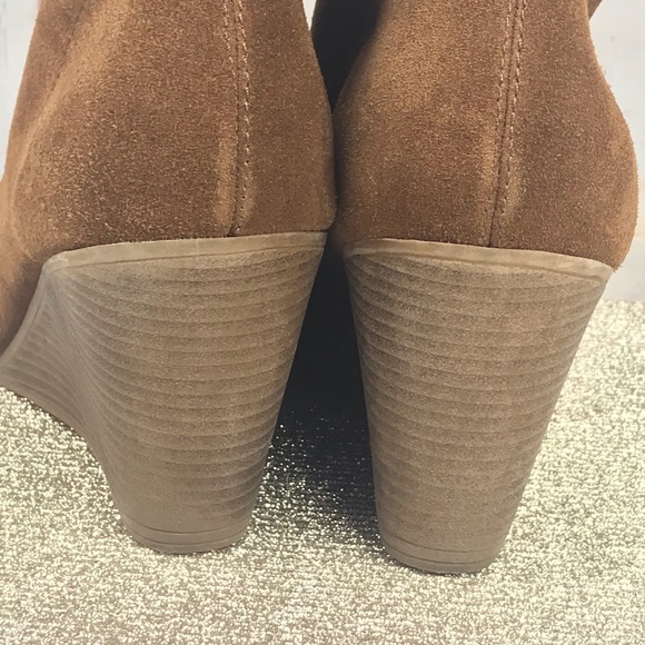 Bjorndal: Womens Suede Wedge Booties boots -Sz:11 - Picture 8 of 9